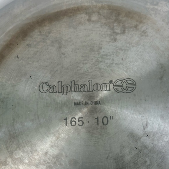Calphalon Stainless Steel 10” Wok 165 Flat Bottom Cooking Pan - Picture 2 of 11